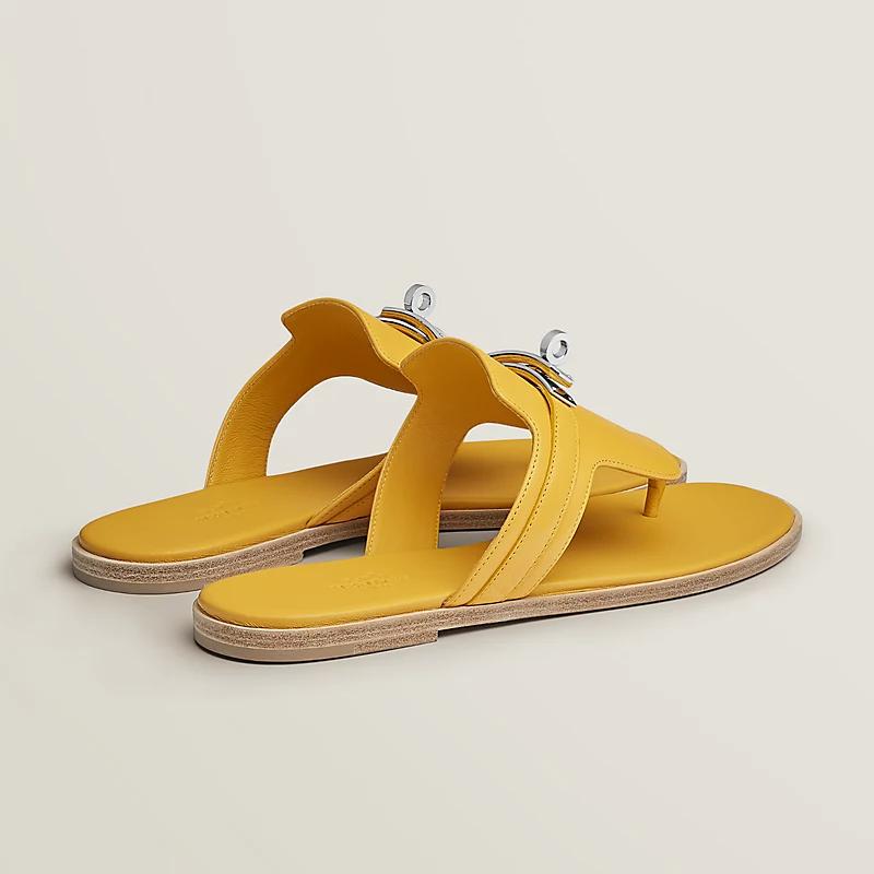 Dép Hermes Elixir Sandal Nữ Vàng